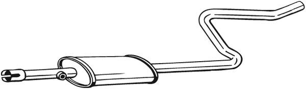 Bosal 281-283 Mittelschalldämpfer Für Mitsubishi Colt VI 1.1 & 1.3 (2002-2012)