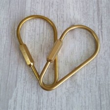 1pc Durable Brass Screw Lock Clip Key Ring Clasp Key Chain Accessories 73 31mm