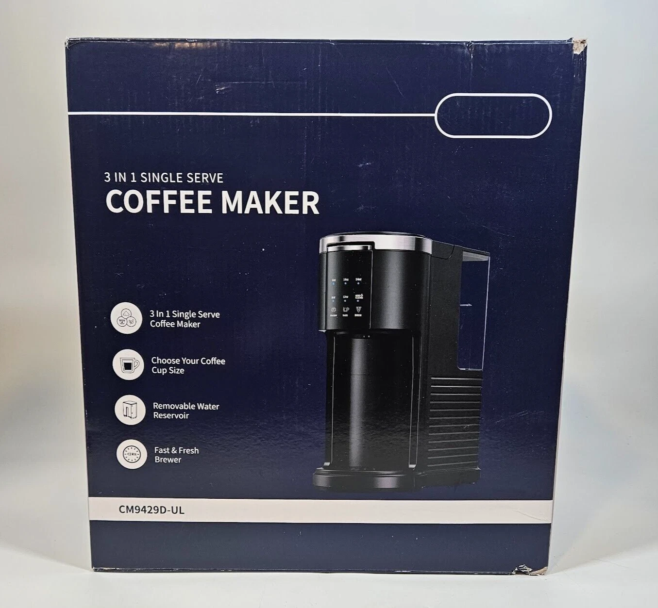 SHARDOR 3-in-1 Single Serve Coffee Maker for K-Cup Coffee Beans, Black
Opens in a new window or tab