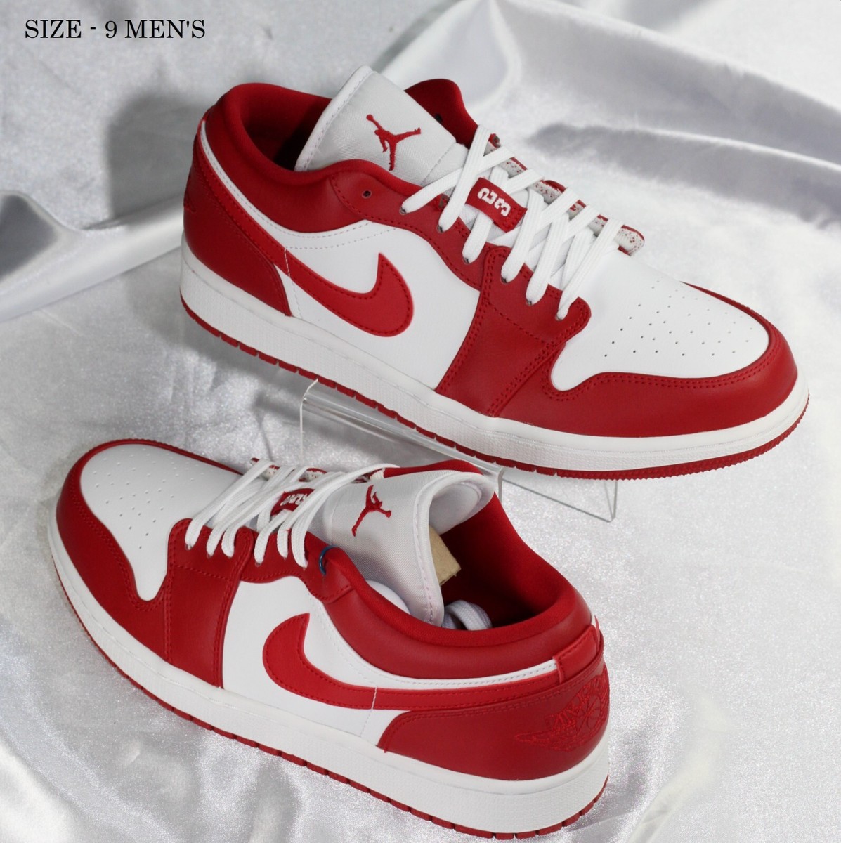 Size 9M - Nike Air Jordan 1 Low Gym Red White Chicago Low Size 9M - Nike Air Jordan 1 Low Gym Red White Chicago Low