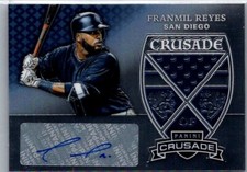 Franmil Reyes 2018 Panini Chronicles Crusade Signatures Auto #CS-FR Padres Card