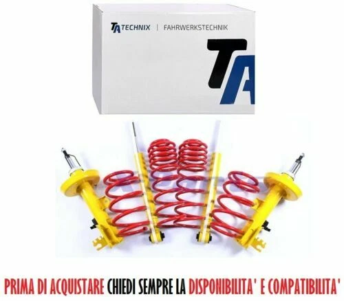 Ammortizzatori gialli per auto tuning ed elaborate