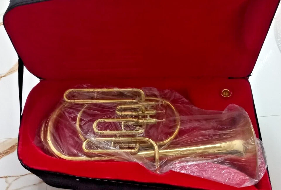 Banda de jazz y latón de cuerno alto instrumento musical latón polaco tono Eb Foto 2 de 4