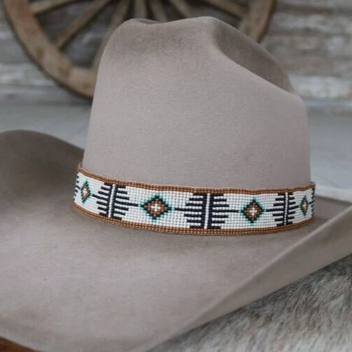Western Seed Beaded Hat Band Fit Cowboy Hatband South West Multi Color Hat Band
Opens in a new windo