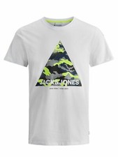 Jack and Jones Men's Logo Printed Short Sleeve Crew Neck Slim Fit T-Shirt S-XXL