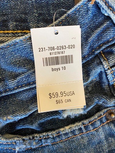 abercrombie Classic Straight Blue Denim Jeans Size 10 NWT - Picture 2 of 6