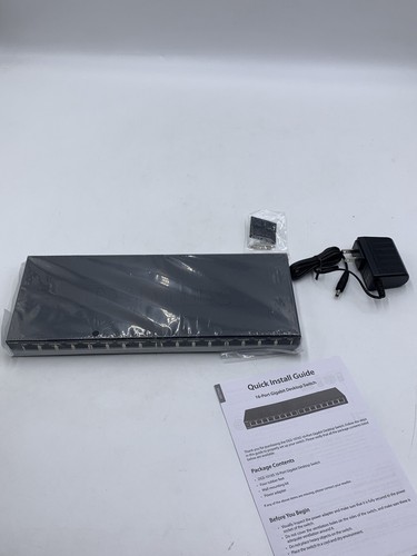 D-Link Ethernet Switch, 16 Port Gigabit Slim Switch Plug and Play, Unmanaged DGS - Picture 5 of 9