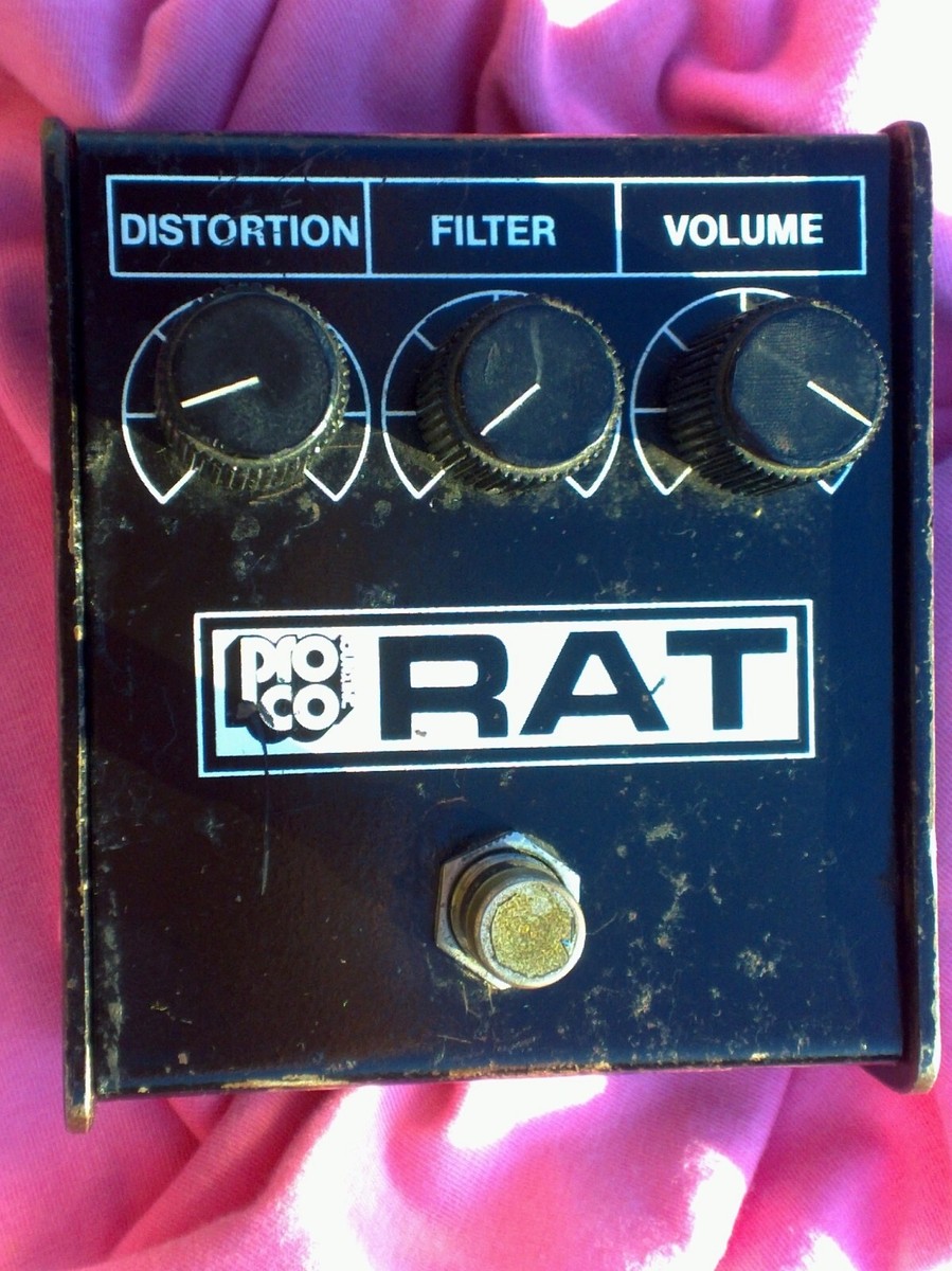 80s 1984 and 1986 vintage ProCo Rat White and Black Face