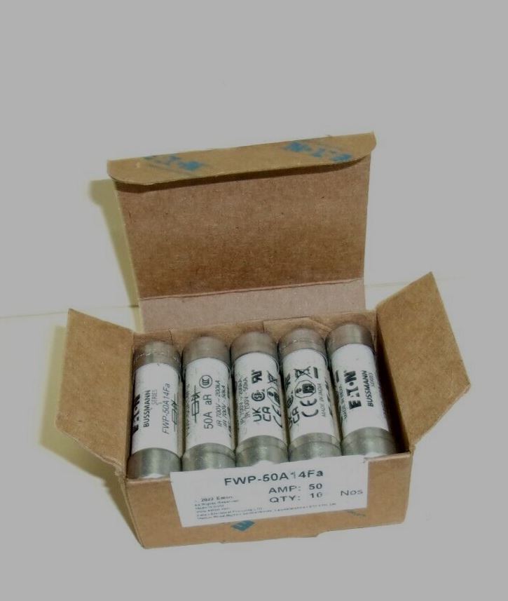 EATON BUSSMANN FWP50A14Fa FUSE 700V VOLT ac 50 AMP, NEW (10 Pcs Box ) eBay
