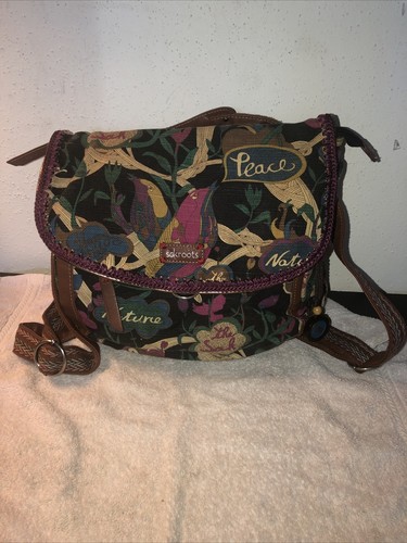 Sak Roots Canvas Backpack Purse Peace 
