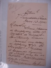 John Morrison Sloan 1900 ALS - Bible