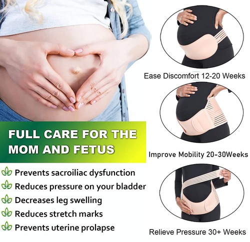 Pregnancy Support Belt Maternity & Postpartum Band Back Pelvic Labour Recovery - Picture 5 of 22