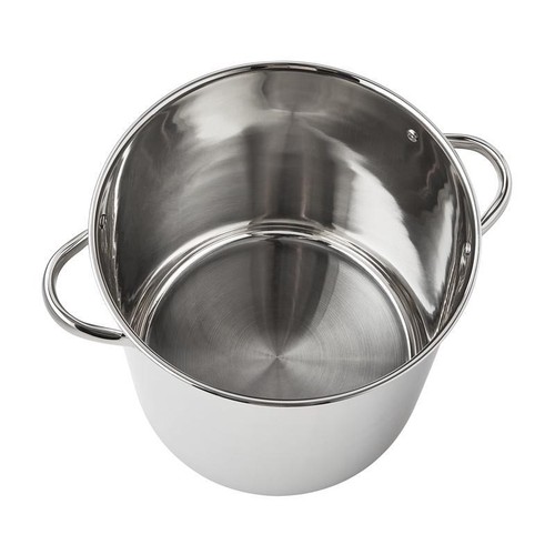 Stainless Steel 16qt Stock Pot Glass Lid Induction Safe Cooking Large Capacity - Picture 4 of 5