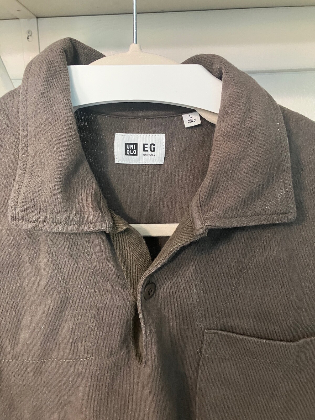 UNIQLO × Engineered Garments EG Polo Shirt Olive Gree… Gem