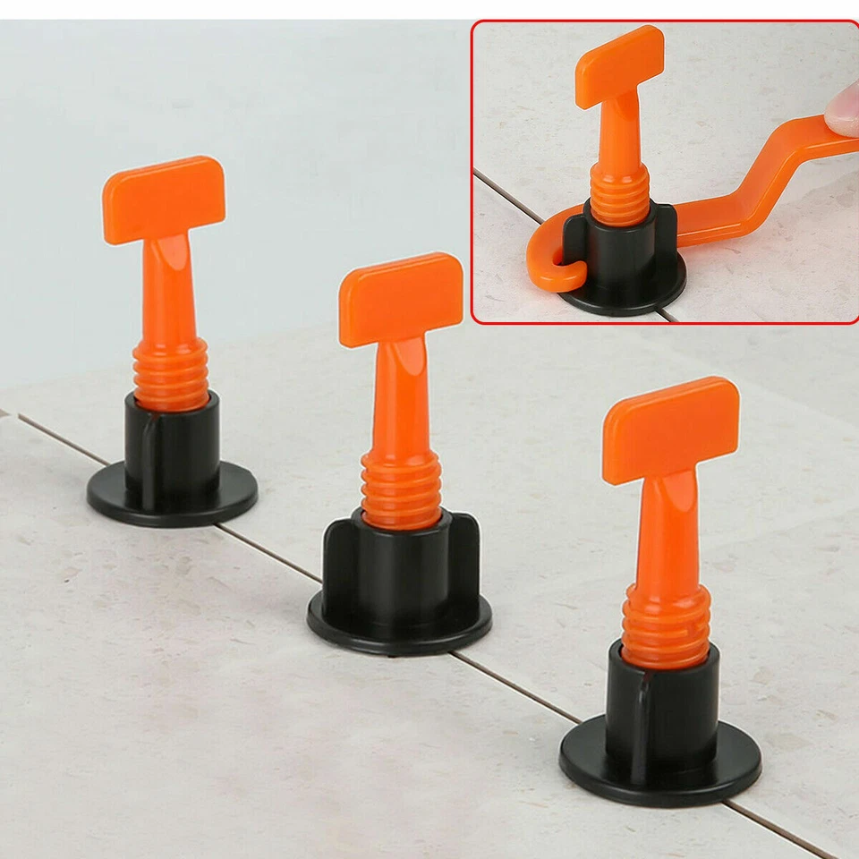 50-1000pcs Tile Leveling System Kit Reusable Tile Spacer Wall Floor Clips Tools - Image 4 of 4
