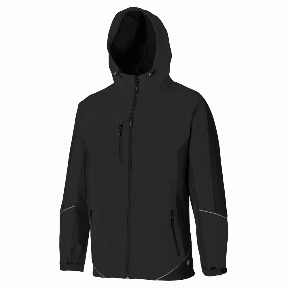Dickies Two Tone Softshell Jacket Waterproof Coat Fleece Work Workwear JW7010