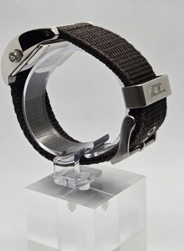 Raro Orologio da Polso Diesel DZ-2118 Uomo Acciaio Inox Cinturini Tela Marrone - Foto 15 di 19