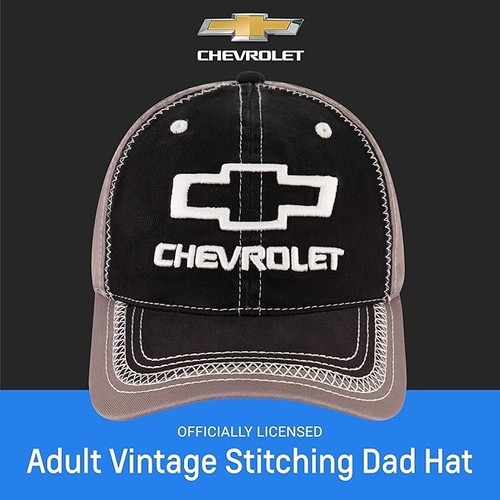 Lizenzierte Chevrolet Mütze Kappe verstellbarer Riemen hinten schwarz - Bild 3 von 5