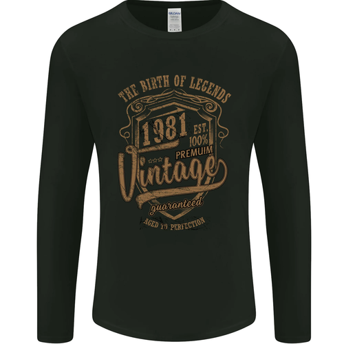 1981 Birthday T-Shirt For Men - "Immortal 1981 A Legend Was Born" 44th Birthday Gift - View #3