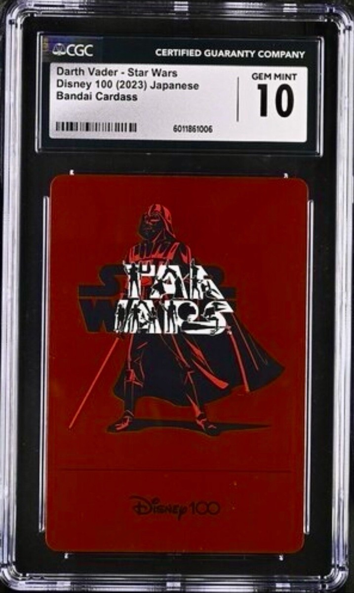 2023 Bandai Carddass Disney 100 Darth Vader Red Foil Star Wars CGC