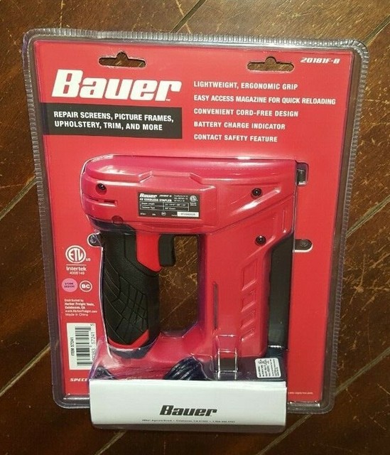 Bauer 57241 4v Cordless Stapler Owner's Manual