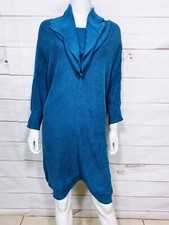 Lane Bryant Womens Sweater Dress Size 18/20 Blue Cowl Neck Long Sleeve