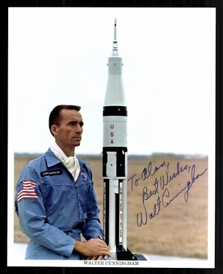 Walter Cunningham Amerikanischer Astronaut Apollo 7 Original Signiert # G 43810