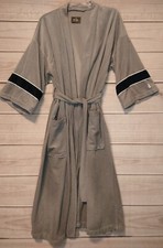 Vintage Bill Blass Robe - Velour - Gray  Black - Unisex One Size