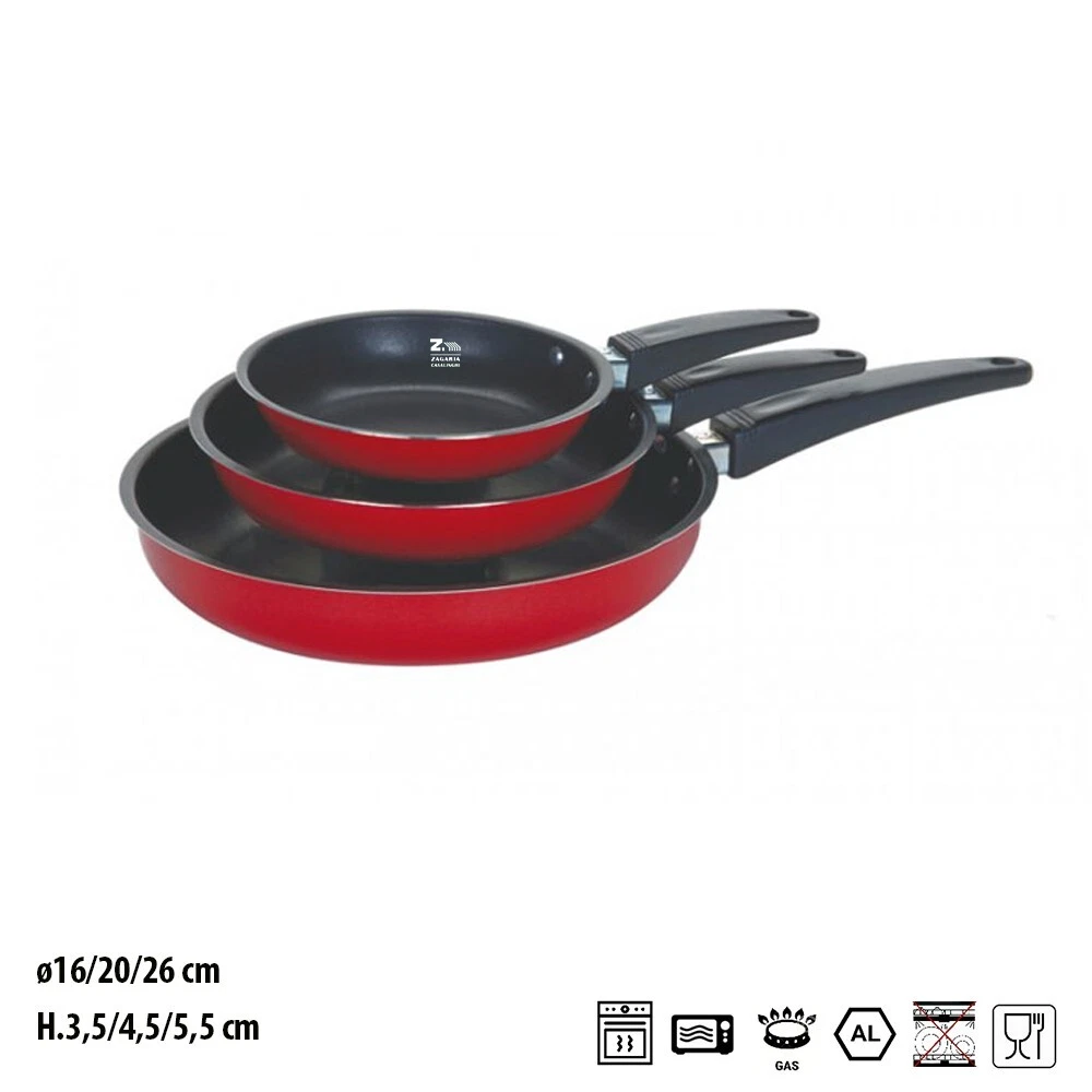 MICHELANGELO Set Di 3 Padelle Per Salse In Granito – Pentole Antiaderenti, Senza PFOA, Adatte A Induzione E Forno, 1.5L 2L 3L