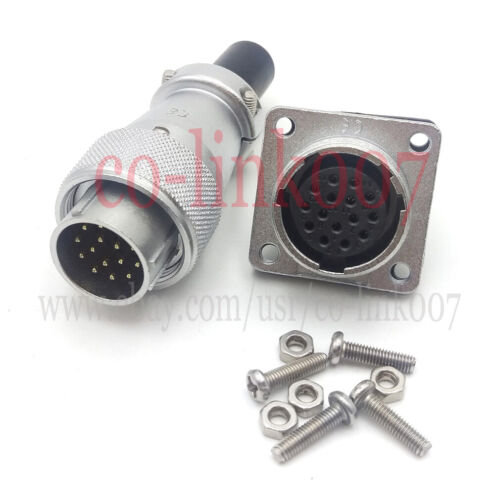 WEIPU WS20 15 Pin Panel Halterung Stromkabel Stecker, Luftfahrt Stecker und Buchse - Bild 4 von 7