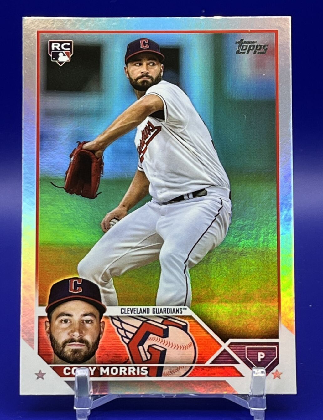 CODY MORRIS RAINBOW FOIL ROOKIE RC 2023 TOPPS 507 - CLEVELAND GUARDIANS