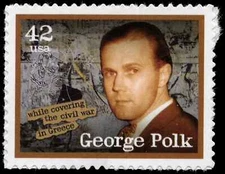 US Scott #4250, George Polk : American Journalist, 2008 42¢ Stamp, MNH