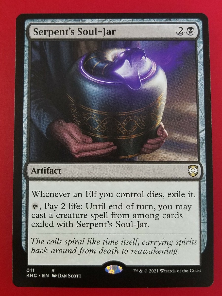 Flint 1st Edition Spell レリーフ ワンオーナー 1x Serpent's Soul-Jar | Kaldheim Commander | MTG Magic Cards | eBay