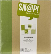SIMPLE STORIES 10772 SNAP Binder 6X8 Green,Binders Supplies