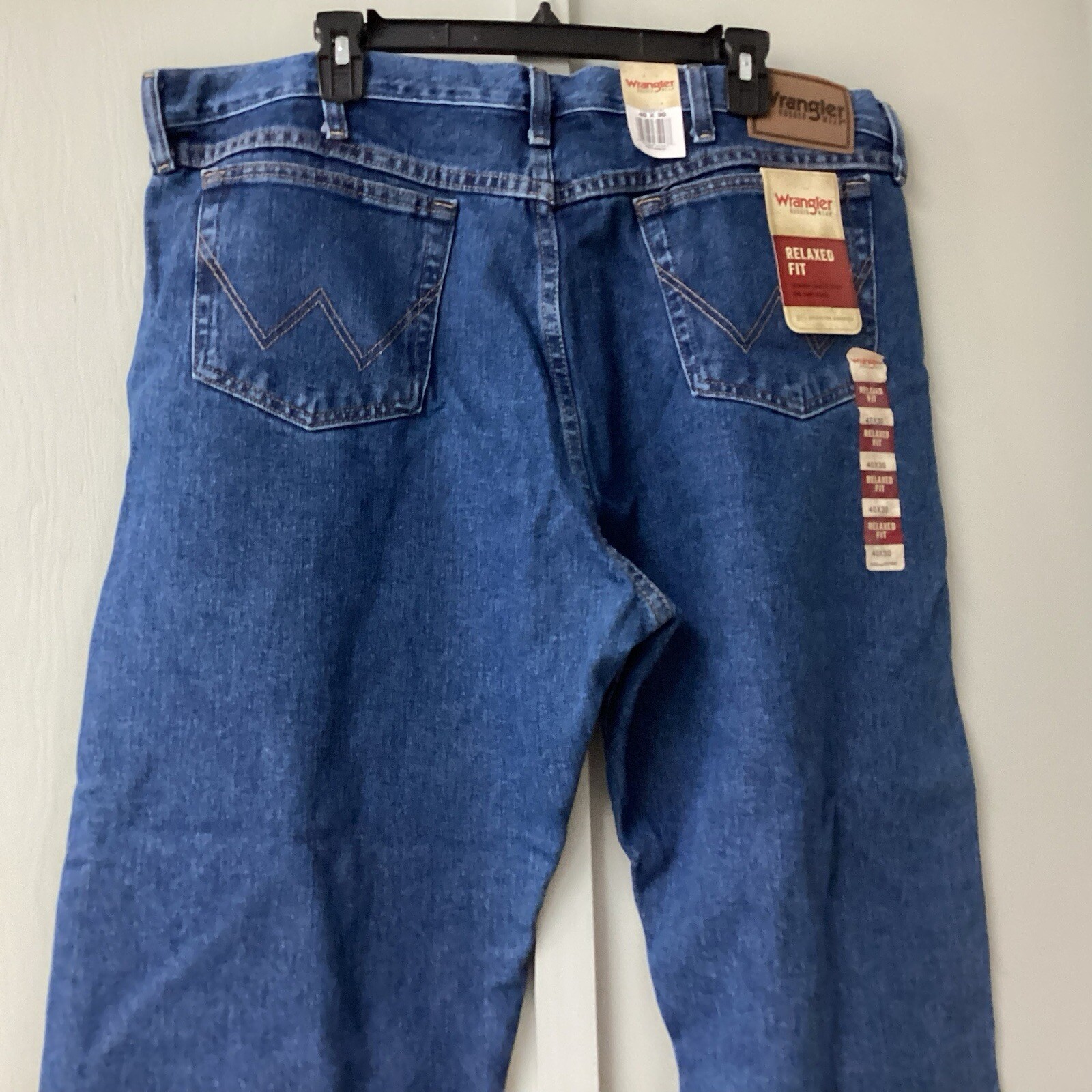 Wrangler Regular Wear  Fit Blue Jeans Men's 40 X 30 Fit Over Boots Cotton New thumbnail 11