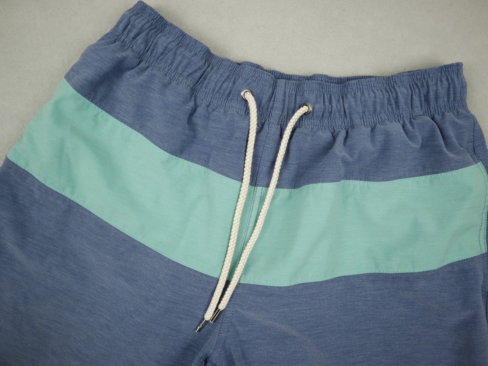 Faherty Shorts Men Large Blue Solid Trunks Drawst… - image 2