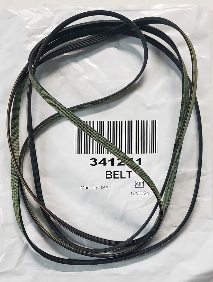 341241 Genuine OEM FSP Whirlpool Kenmore Dryer Drum Belt Bulk Wholesale - Image 2 of 4