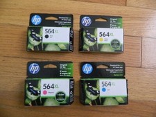 2023 GENUINE SET 4 HP 564XL CARTRIDGES C6340 D5460 5510 6510 7515 FACTORY SEALED