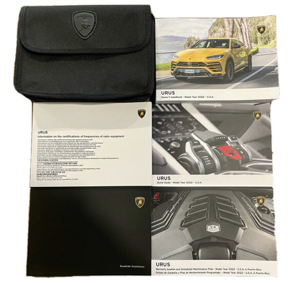 2022 22 URUS COMPLETE OWNER'S MANUAL SET CASE OEM eBay