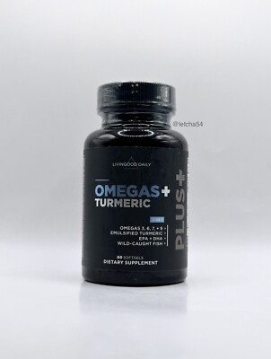 Livingood Daily Omegas + Turmeric 5 in 1 (60 Softgels) Omega Living Good Daily