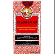 NIN JIOM Herbal Cough Syrup Herbal Dietary Supplement ~ 300ml- All new