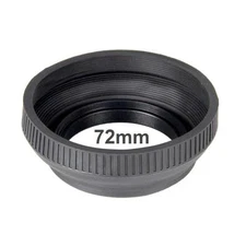 Bower 72mm Collapsible Rubber Lens Hood (Black)