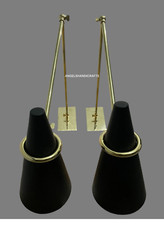 Pair of Brass Wall Sconce Mid Century Modern Lamp Stilnovo Style Vanity Light