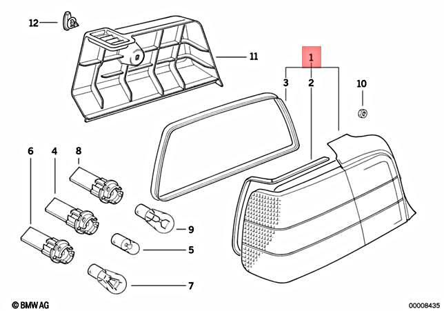 Genuine BMW E36 318i 320i 323i 325i 328i M3 3.2 TAIL LIGHT 