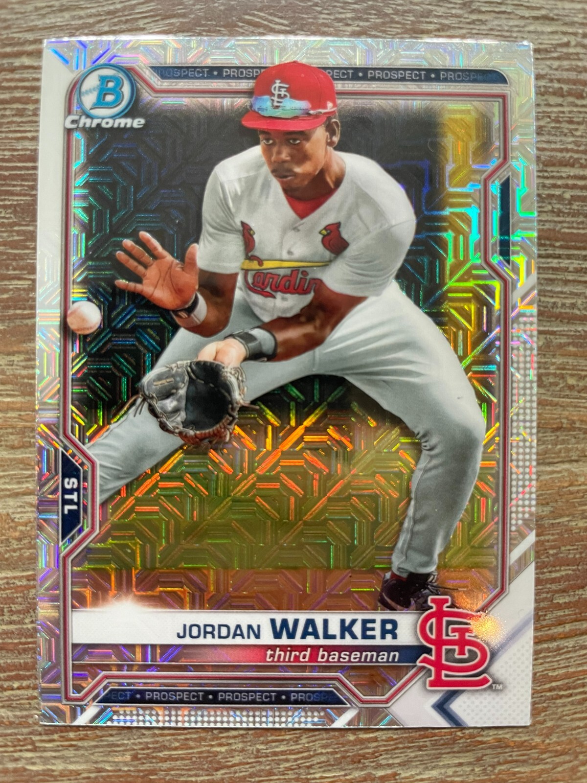 2021 Bowman Chrome Jordan Walker MegaBox MOJO REFRACTOR #BCP-236