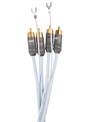 Supra PHONO 2RCA-SC CABLE, 2-meter (6.56 feet), Made in Sweden !