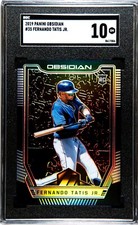 2019 Panini Obsidian #35 Fernando Tatis Jr Silver Prizm Rookie Card SGC 10 
