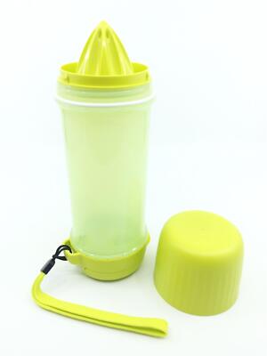 Tupperware Eco Wasser Plus Zitruspresse limette Trinkflasche ToGo 700 ml NEU