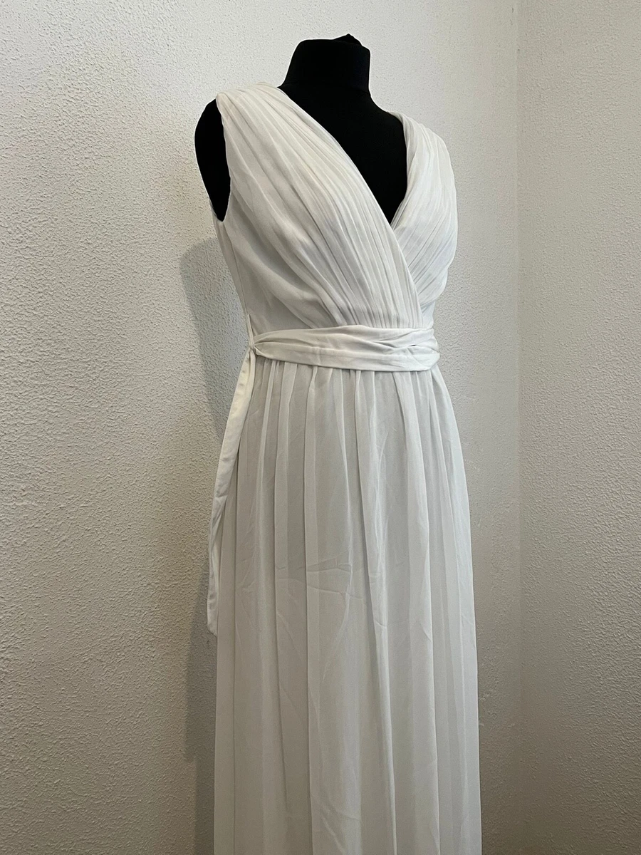 Dorothy Perkins Classic Multiway Infinity Dress in White Size 10 | eBay