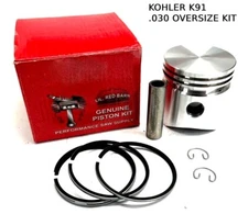 NEW .030" OVERSIZE PISTON FITS KOHLER K91 K90 4HP CAST IRON ENGINE # 46-874-05-S